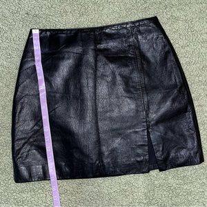 Black Leather Skirt